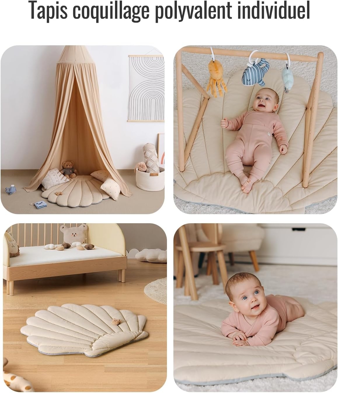 Tapis d'éveil Boho Océan 103x96cm avec jouets - Jusqu'à -33% de remise