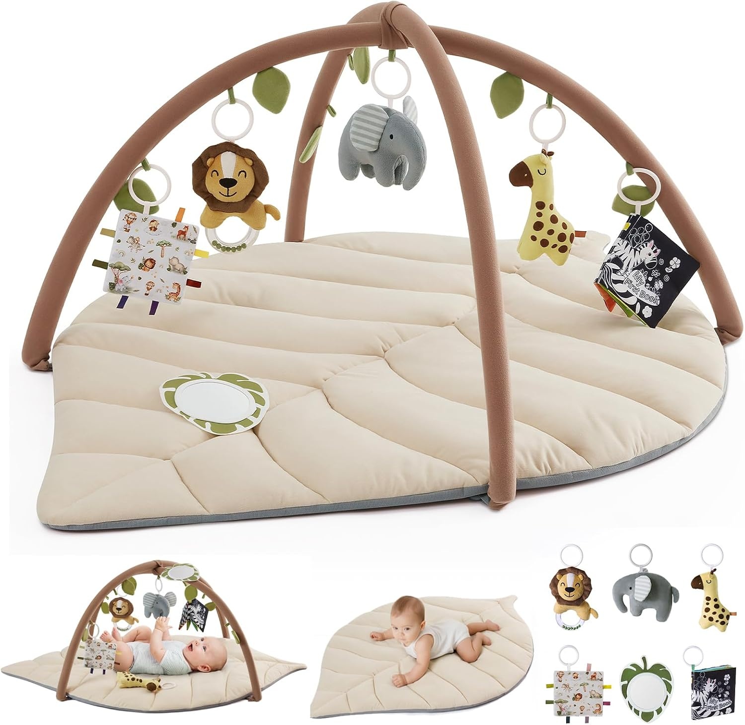 Tapis d'éveil Boho Océan 103x96cm avec jouets - Jusqu'à -33% de remise