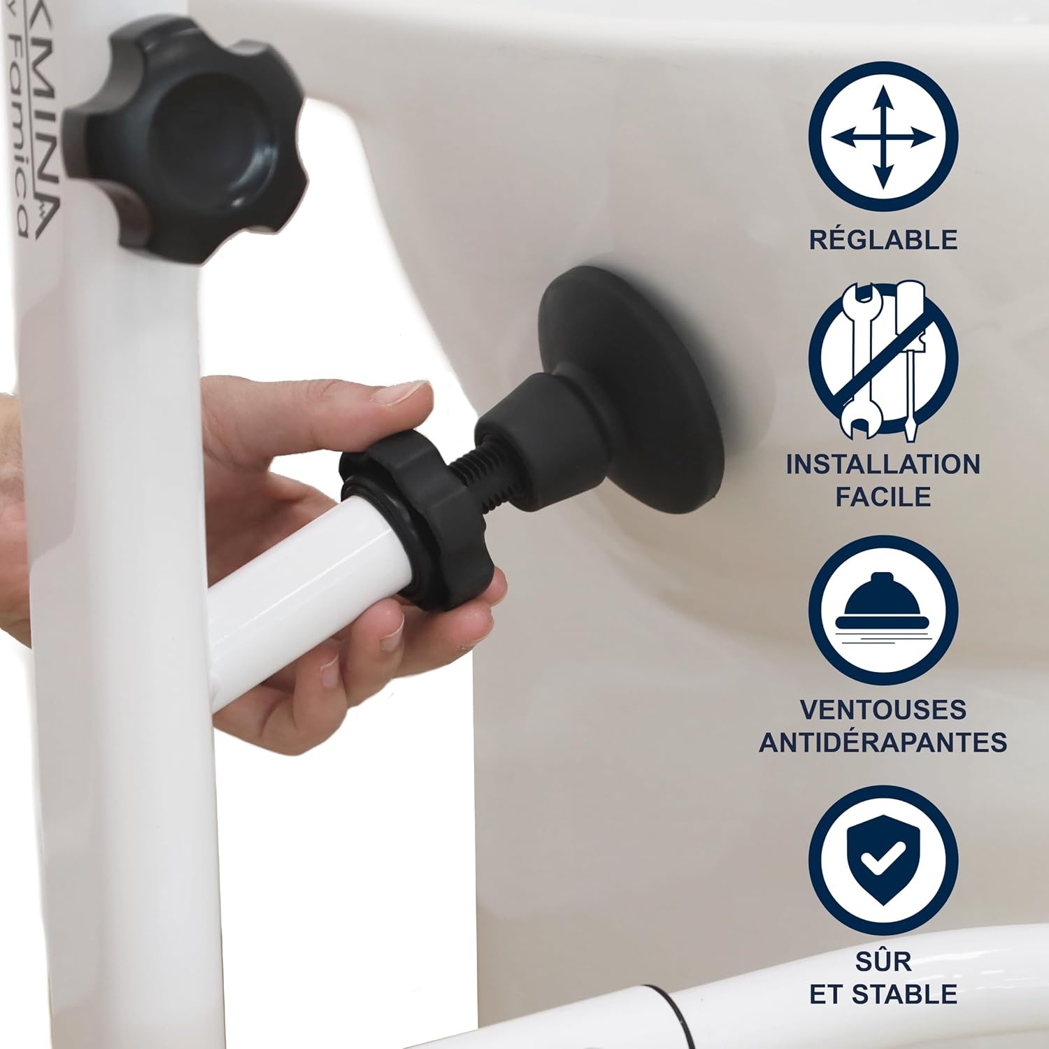Cadre de support pour toilettes ajustable - Aide à la mobilité - Jusqu'à -35%