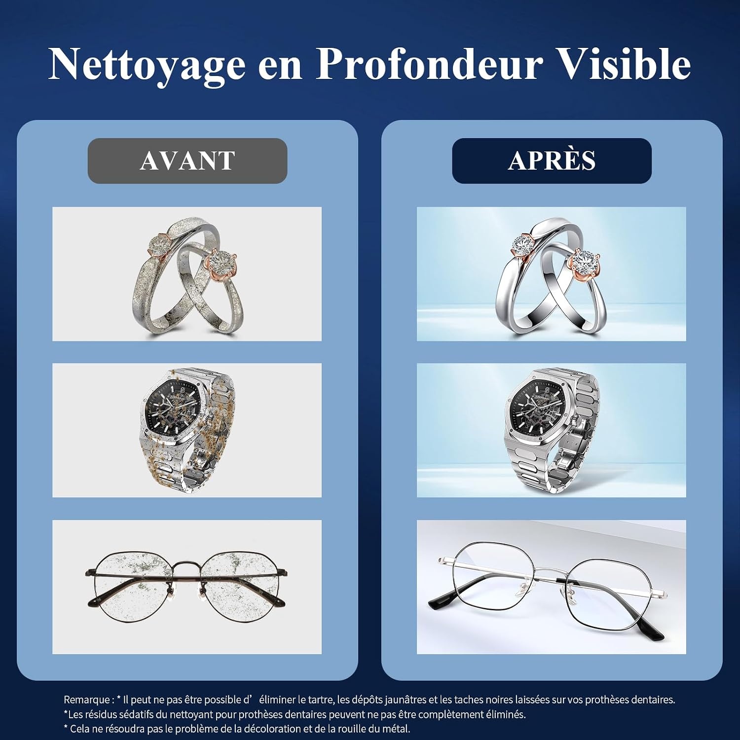 Nettoyeur à ultrasons 500ml - Bijoux et lunettes - Jusqu'à -33% de remise