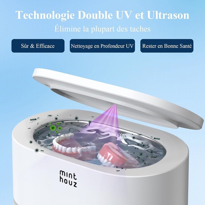 Nettoyeur à ultrasons 500ml - Bijoux et lunettes - Jusqu'à -33% de remise