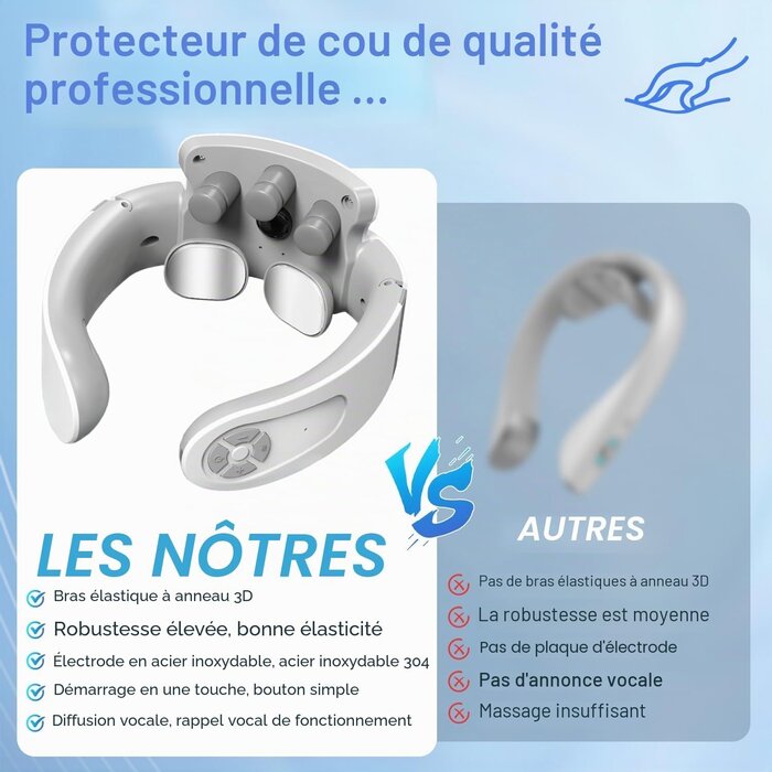 Appareil de massage cervical chauffant - Jusqu'à 32% de remise