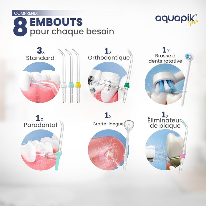 Hydropulseur Dentaire Professionnel - 10 Niveaux - Jusqu'à 34% de remise