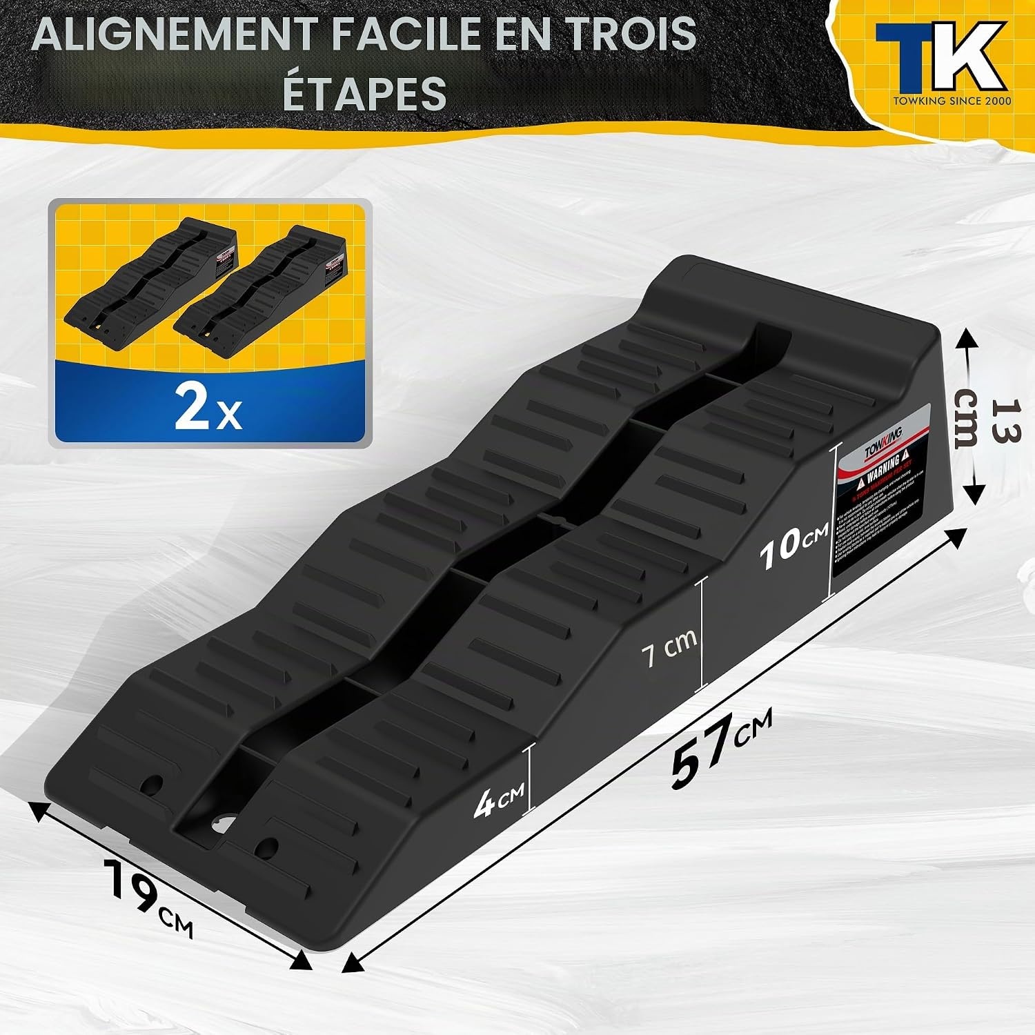 Lot de 2 cales de nivellement 10T pour camping-car - Jusqu'à 33% de remise