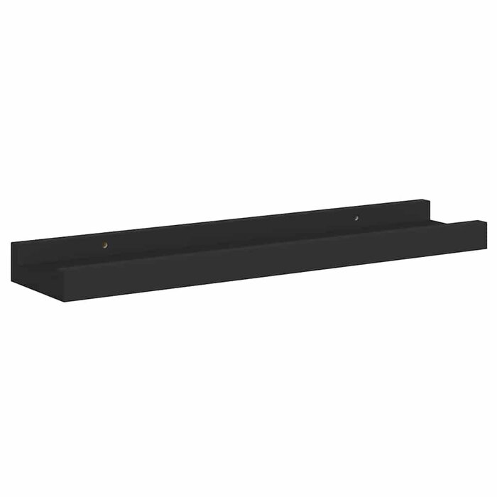 Vidaxl Lot de 2 étagères porte-photos MDF noir 40cm - Jusqu'à -30%