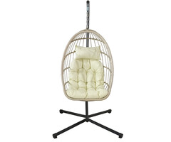 Viking Choice Fauteuil Suspendu Pliant Egg Chair - Jusqu'à 45% de remise