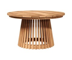 Vidaxl Table de jardin basse en teck massif 70x70cm - Jusqu'à -35% en Outlet