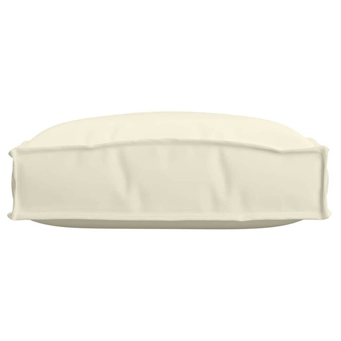 Lot de 6 coussins carrés Oxford crème - Jusqu'à -34% sur l'outlet