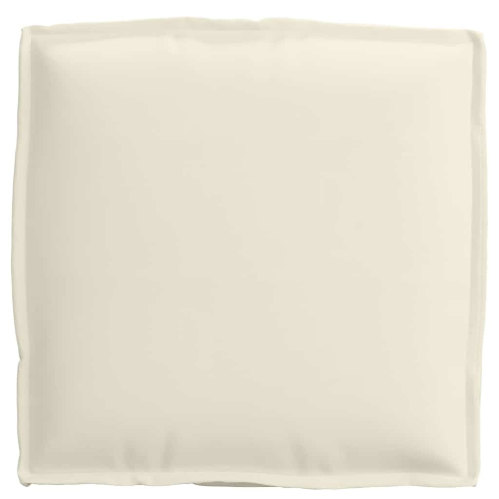 Lot de 6 coussins carrés Oxford crème - Jusqu'à -34% sur l'outlet