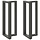 Lot de 2 pieds de table haute en T, acier anthracite - Jusqu'à -35%