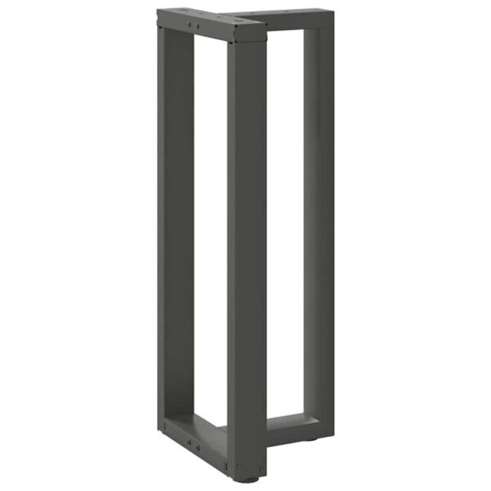 Lot de 2 pieds de table haute en T, acier anthracite - Jusqu'à -35%