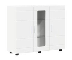 Vidaxl Buffet Moderne Blanc 3 Portes - Jusqu'à -34% sur votre équipement maison