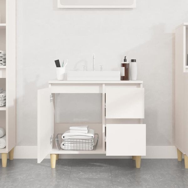 Meuble de salle de bain blanc 65x33x60cm - Jusqu'à -34% sur notre sélection