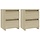 Lot de 2 tables de chevet chêne sonoma - Jusqu'à 34% de remise