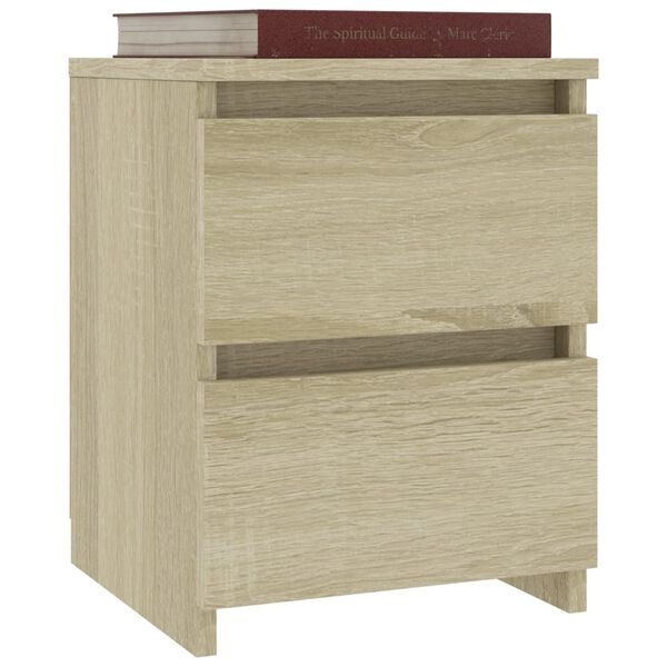 Lot de 2 tables de chevet chêne sonoma - Jusqu'à 34% de remise