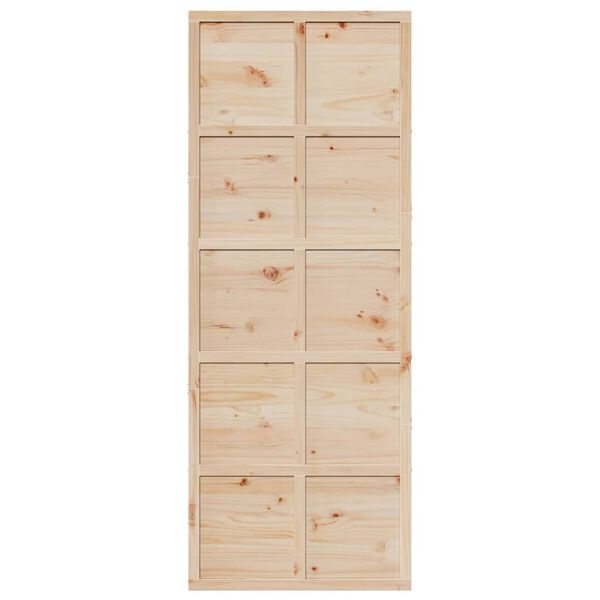 Porte coulissante en bois de pin massif 80x208 cm - Jusqu'à 34% de remise