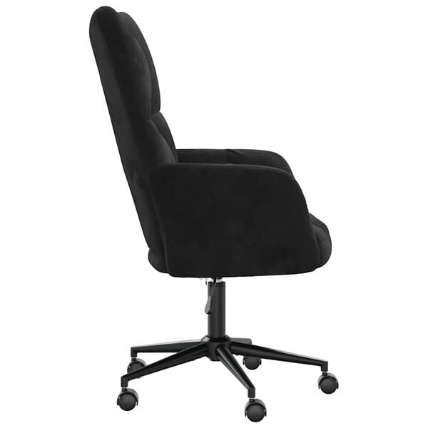 Vidaxl Fauteuil relax en velours noir - Design pivotant - Jusqu'à 39% de remise