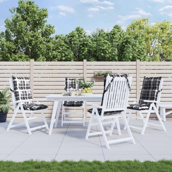 Vidaxl Lot de 4 coussins pour chaise à dossier haut gris - 36% de remise