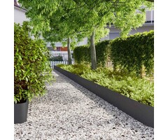 Vidaxl Lot de 20 Bordures de Jardin en Acier Noir - Jusqu'à 34% de remise