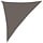 Voile d'ombrage triangulaire 3x4x5m - Anthracite - Jusqu'à -33%