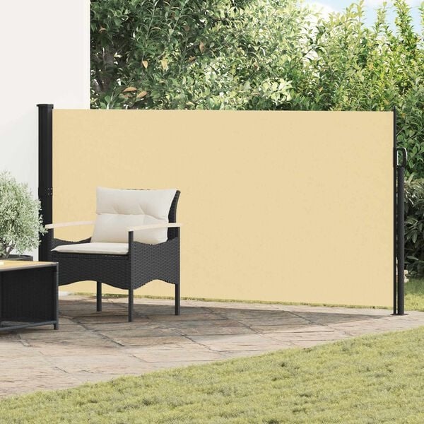 Vidaxl Pare-vue latéral rétractable 500x120cm - Sable - Jusqu'à -34%