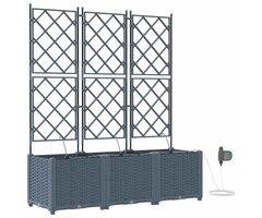 Vidaxl Jardinière verticale 3 niveaux 120cm - Gris clair - Jusqu'à -34%