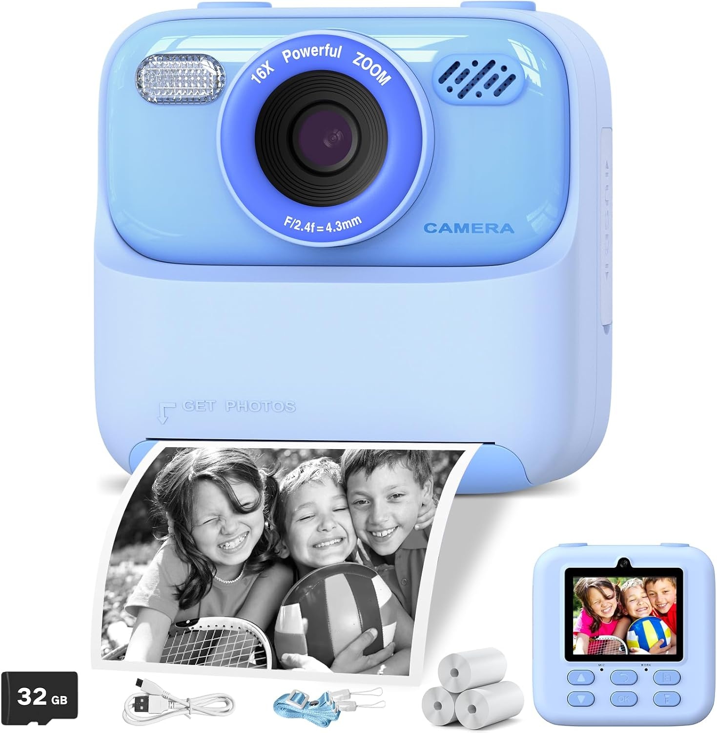 Appareil photo instantané enfant Violet - 62% de remise
