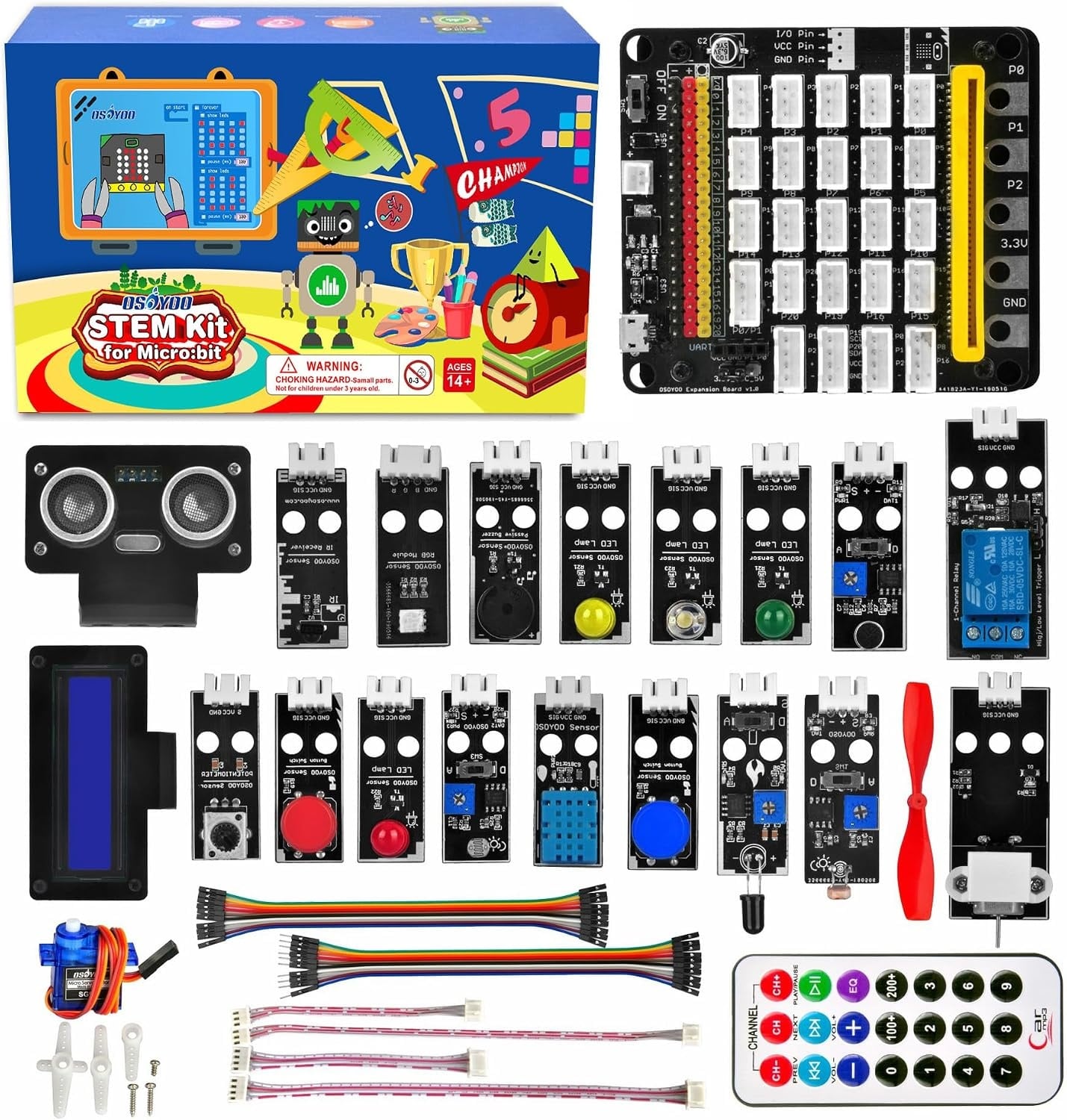 Kit éducatif STEM pour Micro:bit avec 20 capteurs - Jusqu'à 34% de remise