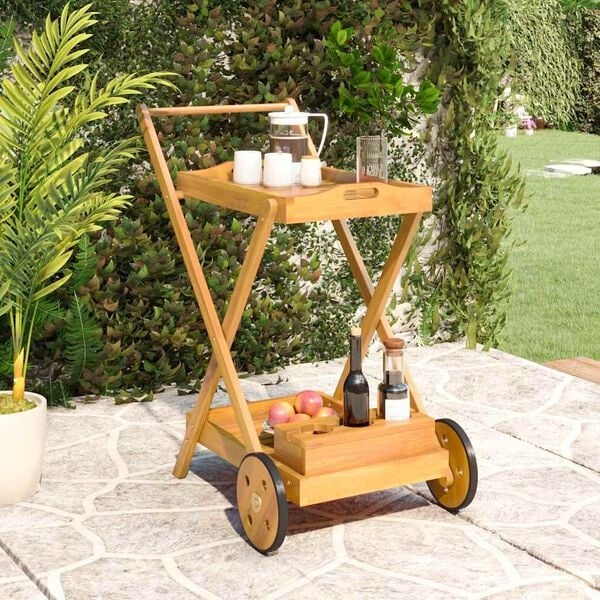 Vidaxl Desserte de cuisine en bois d'acacia massif - Jusqu'à 34% de remise