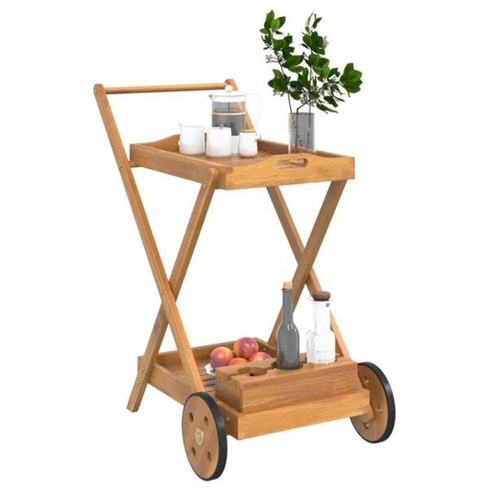 Vidaxl Desserte de cuisine en bois d'acacia massif - Jusqu'à 34% de remise
