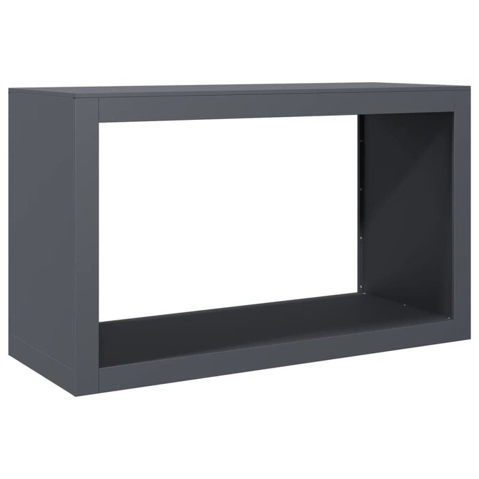 Vidaxl Range-bûches en acier anthracite 100x40x60 cm - Jusqu'à 35% de remise