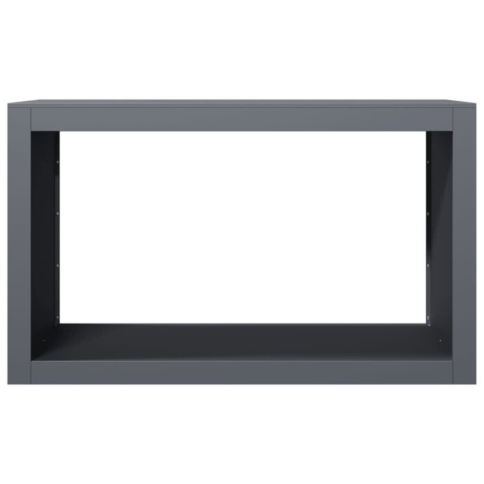 Vidaxl Range-bûches en acier anthracite 100x40x60 cm - Jusqu'à 35% de remise