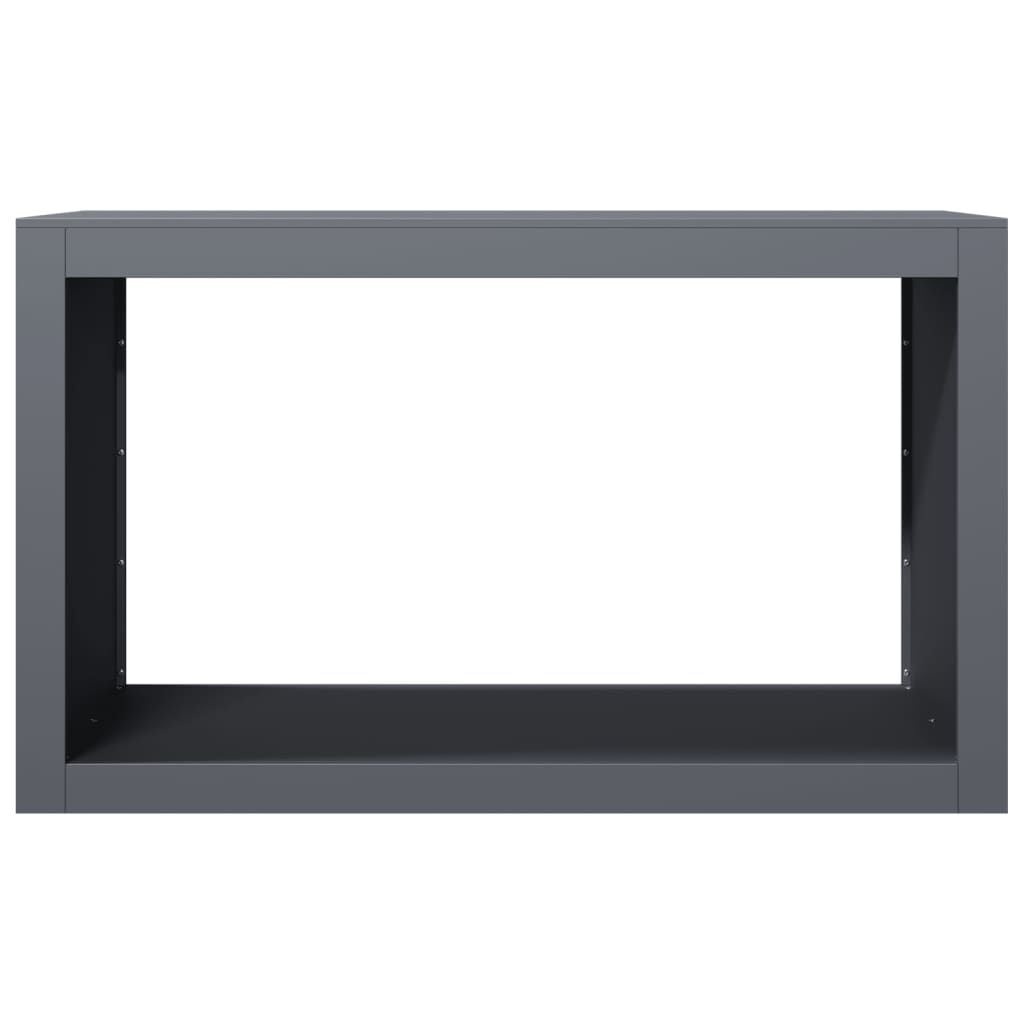 Vidaxl Range-bûches en acier anthracite 100x40x60 cm - Jusqu'à 35% de remise