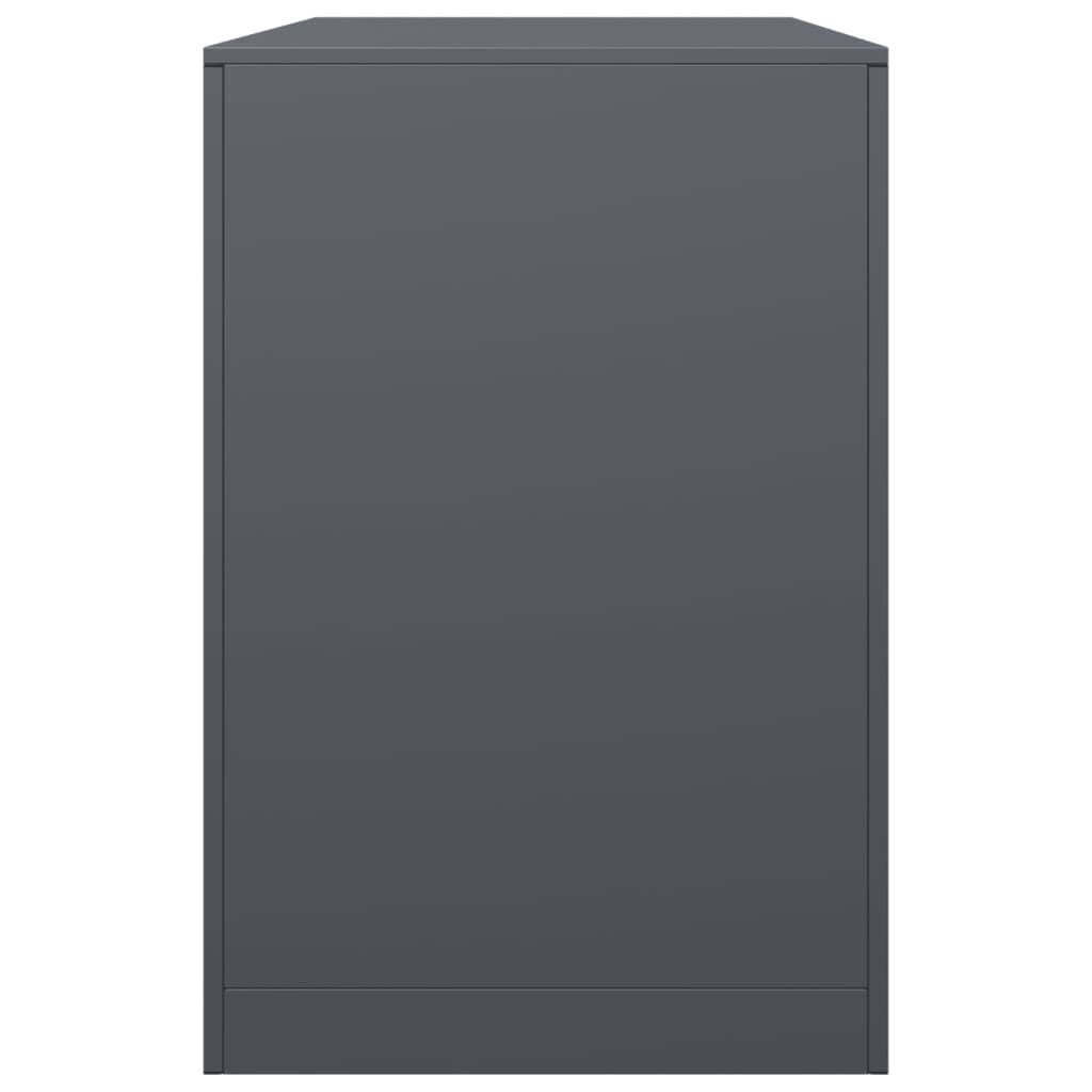 Vidaxl Range-bûches en acier anthracite 100x40x60 cm - Jusqu'à 35% de remise