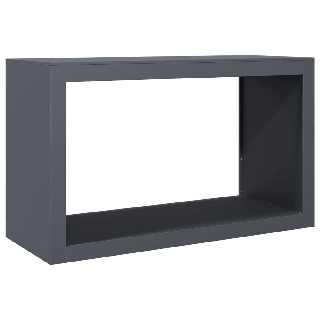 Vidaxl Range-bûches en acier anthracite 100x40x60 cm - Jusqu'à 35% de remise