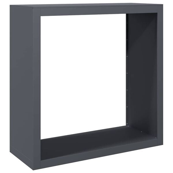 Vidaxl Range-bûches en acier anthracite 100x40x100 cm - Jusqu'à -35%