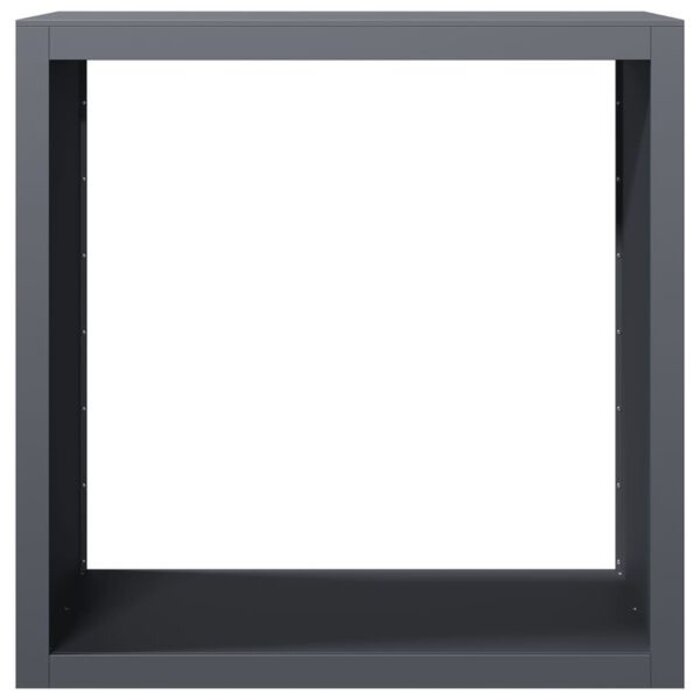 Vidaxl Range-bûches en acier anthracite 100x40x100 cm - Jusqu'à -35%
