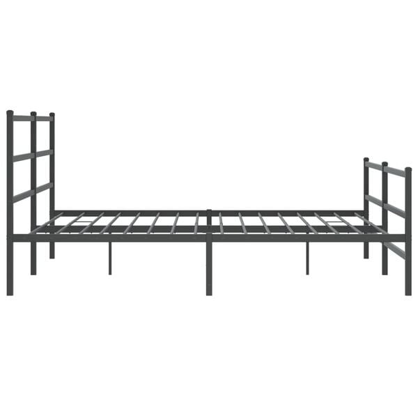 Vidaxl Cadre de lit 180x200 cm en acier noir - Jusqu'à -35%