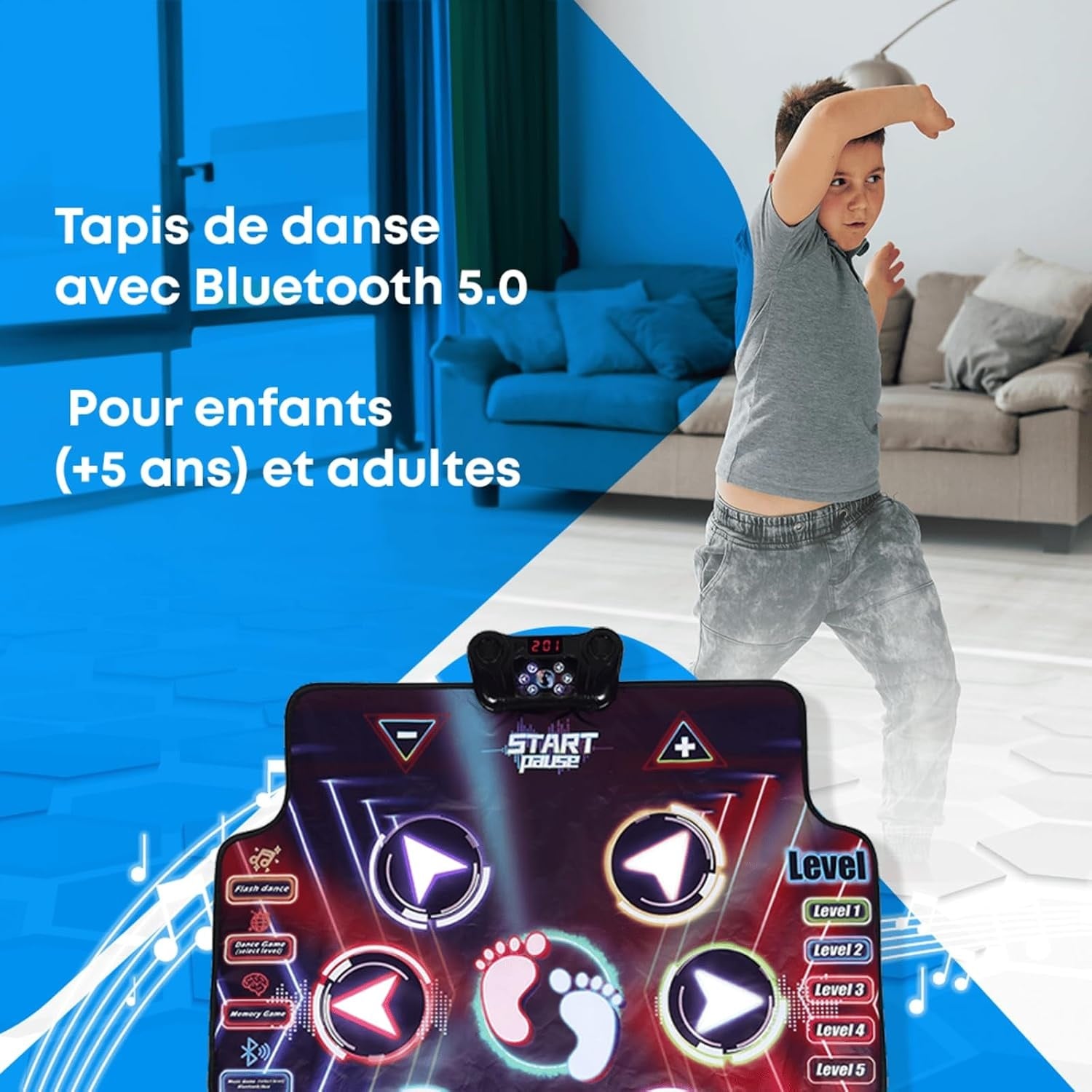 Tapis de danse musical Bluetooth - Jusqu'à -33% sur vos modèles préférés