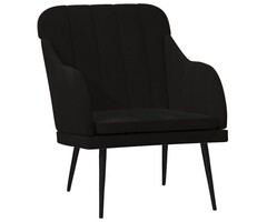 Vidaxl Fauteuil de salon en velours noir - Jusqu'à -34% sur votre confort