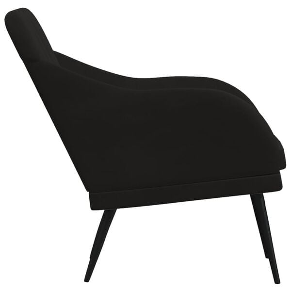 Vidaxl Fauteuil de salon en velours noir - Jusqu'à -34% sur votre confort