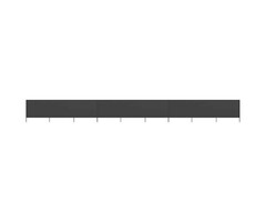 Vidaxl Pare-vent 9 panneaux 1200x120 cm anthracite - Jusqu'à -35%