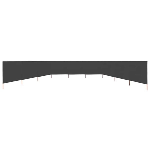 Vidaxl Pare-vent 9 panneaux 1200x120 cm anthracite - Jusqu'à -35%