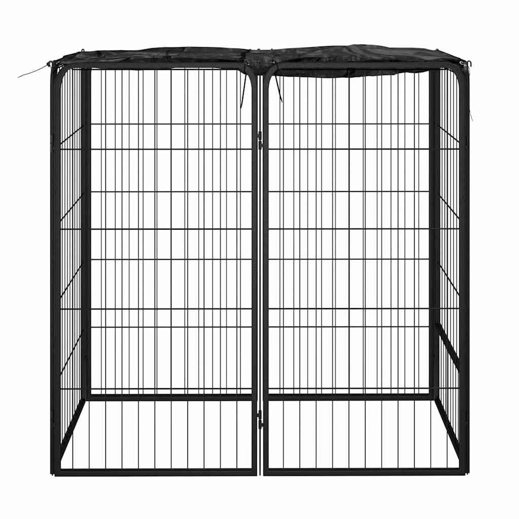 Vidaxl Enclos modulable pour chien 50x100 cm - Acier noir - Jusqu'à -35%