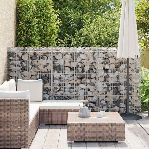Vidaxl Gabion 150x100x30 cm en acier galvanisé - Jusqu'à 34 % de remise