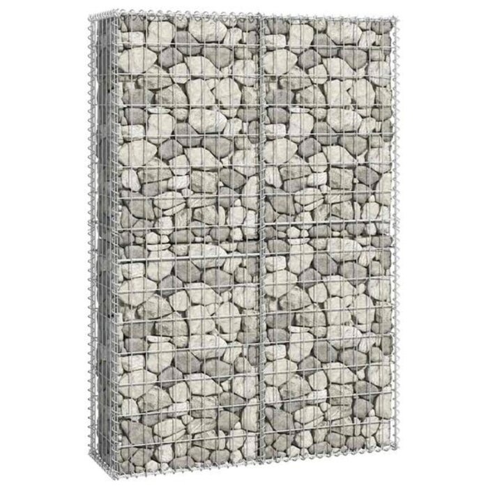 Vidaxl Gabion 150x100x30 cm en acier galvanisé - Jusqu'à 34 % de remise