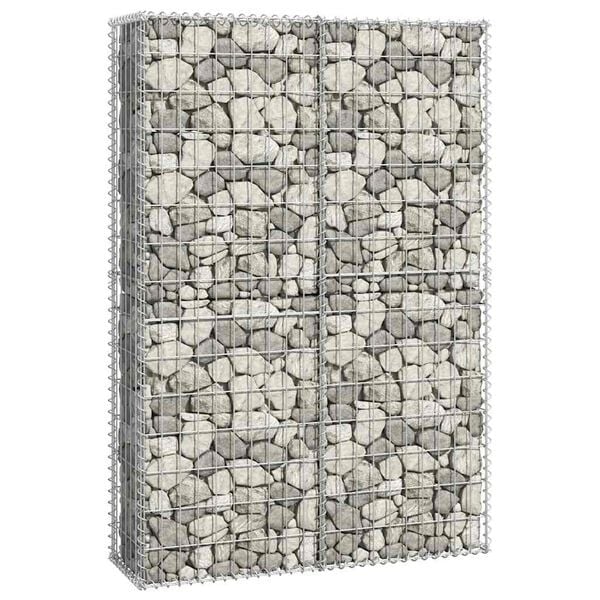 Vidaxl Gabion 150x100x30 cm en acier galvanisé - Jusqu'à 34 % de remise