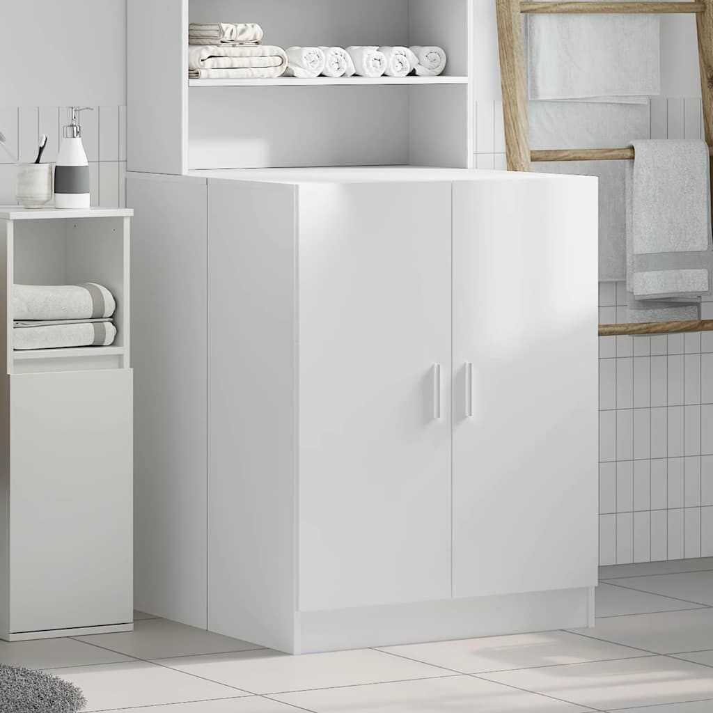 Vidaxl Meuble lave-linge blanc 71x71,5x91,5 cm - Jusqu'à -20% sur votre buanderie