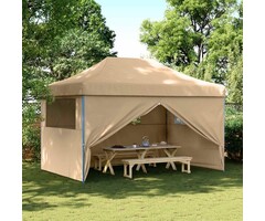 Vidaxl Tonnelle pliante pop-up 440x292cm - Beige - Jusqu'à -35%