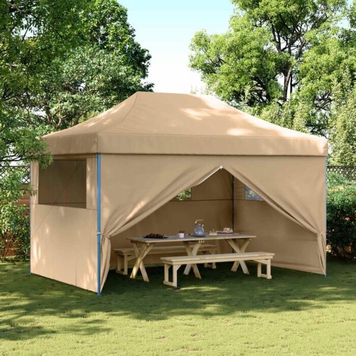 Vidaxl Tonnelle pliante pop-up 440x292cm - Beige - Jusqu'à -35%